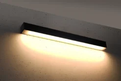 Aplique de pared PINNE LED 65 negro, 22W