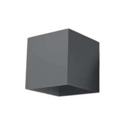Aplique de pared QUAD 1 antracita, G9