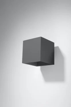 Aplique de pared QUAD 1 antracita, G9