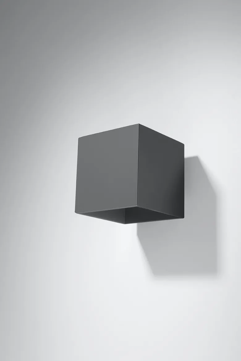 Aplique de pared QUAD 1 antracita, G9