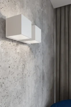 Aplique de pared QUAD 2 blanco, G9