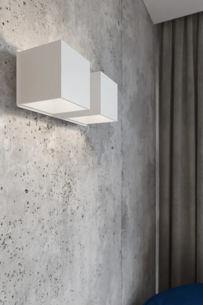 Aplique de pared QUAD 2 blanco, G9