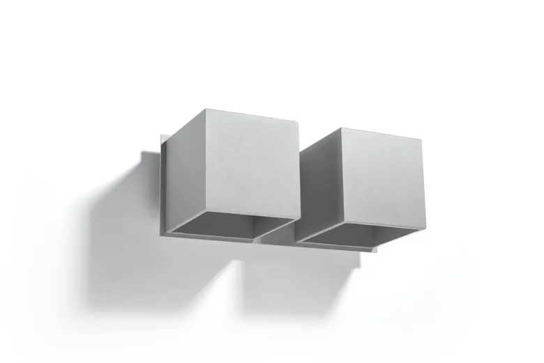 Aplique de pared QUAD 2 gris, G9