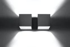 Aplique de pared QUAD 2 gris, G9