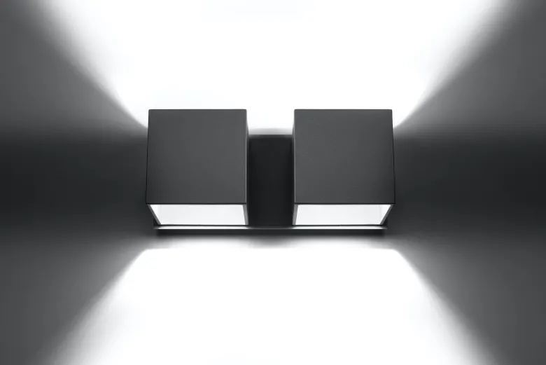Aplique de pared QUAD 2 gris, G9