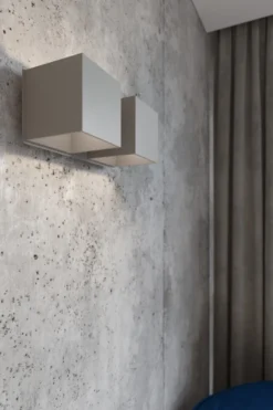 Aplique de pared QUAD 2 gris, G9