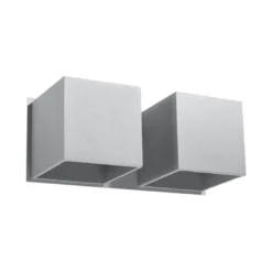 Aplique de pared QUAD 2 gris, G9