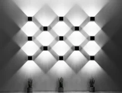 Aplique de pared QUAD 1 gris, G9
