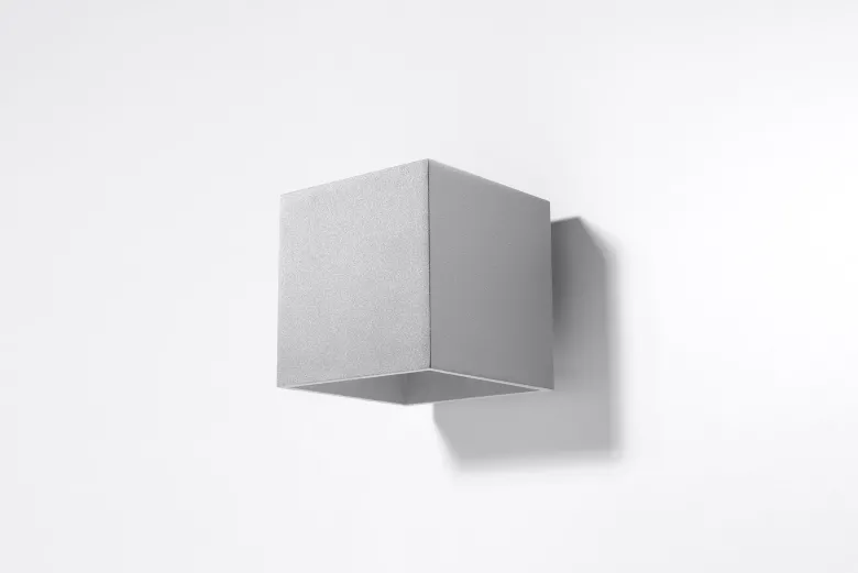 Aplique de pared QUAD 1 gris, G9
