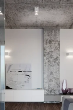 Aplique de pared QUAD MAXI blanco, G9