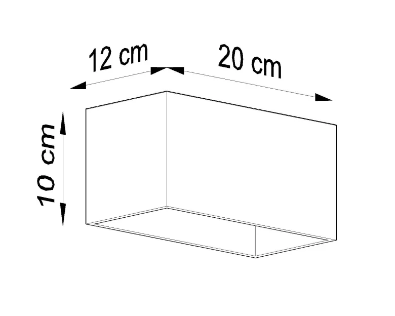 Aplique de pared QUAD MAXI gris, G9