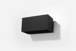 Aplique de pared QUAD MAXI negro, G9
