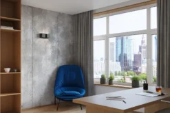 Aplique de pared QUAD 2 negro, G9
