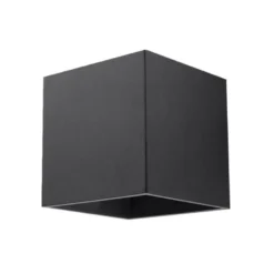 Aplique de pared QUAD 1 negro, G9