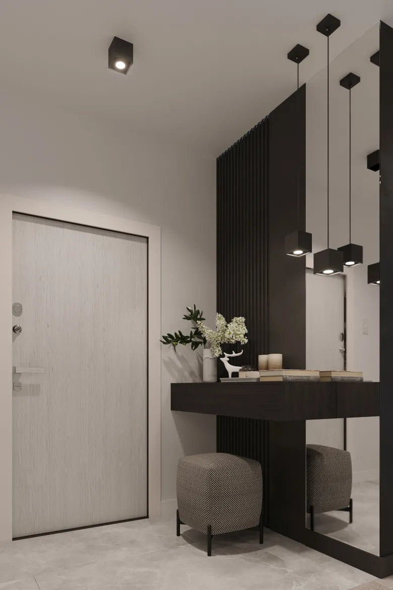 Aplique de pared QUAD 1 negro, G9