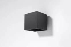 Aplique de pared QUAD 1 negro, G9