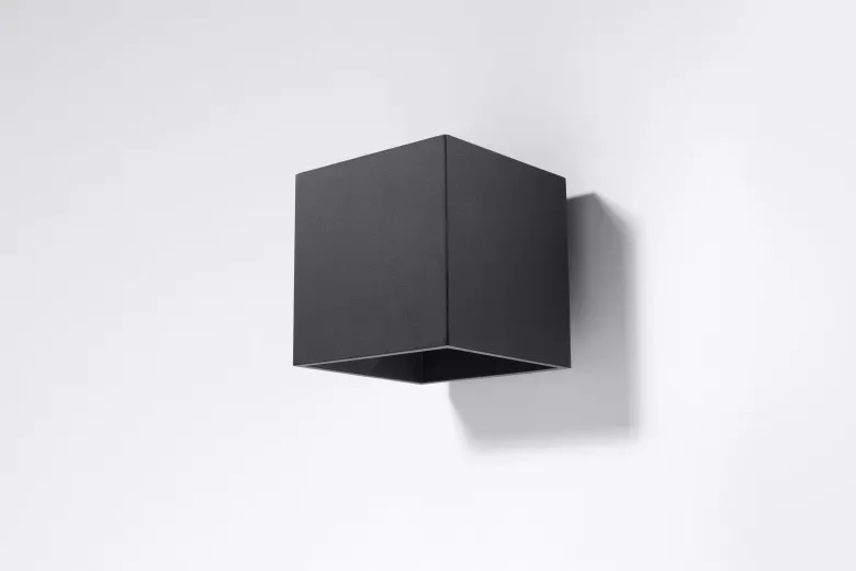Aplique de pared QUAD 1 negro, G9