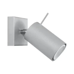 Aplique de pared RING 1 gris, GU10