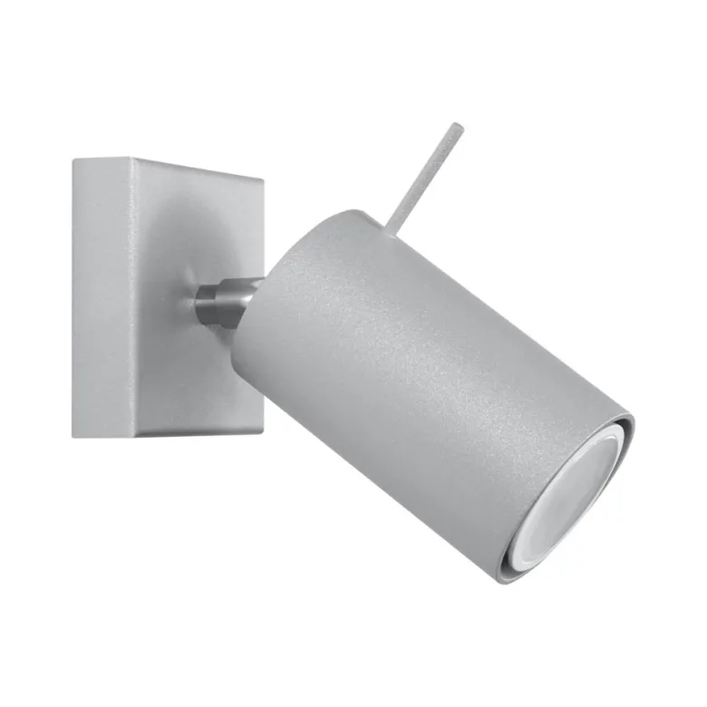 Aplique de pared RING 1 gris, GU10