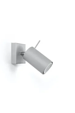 Aplique de pared RING 1 gris, GU10