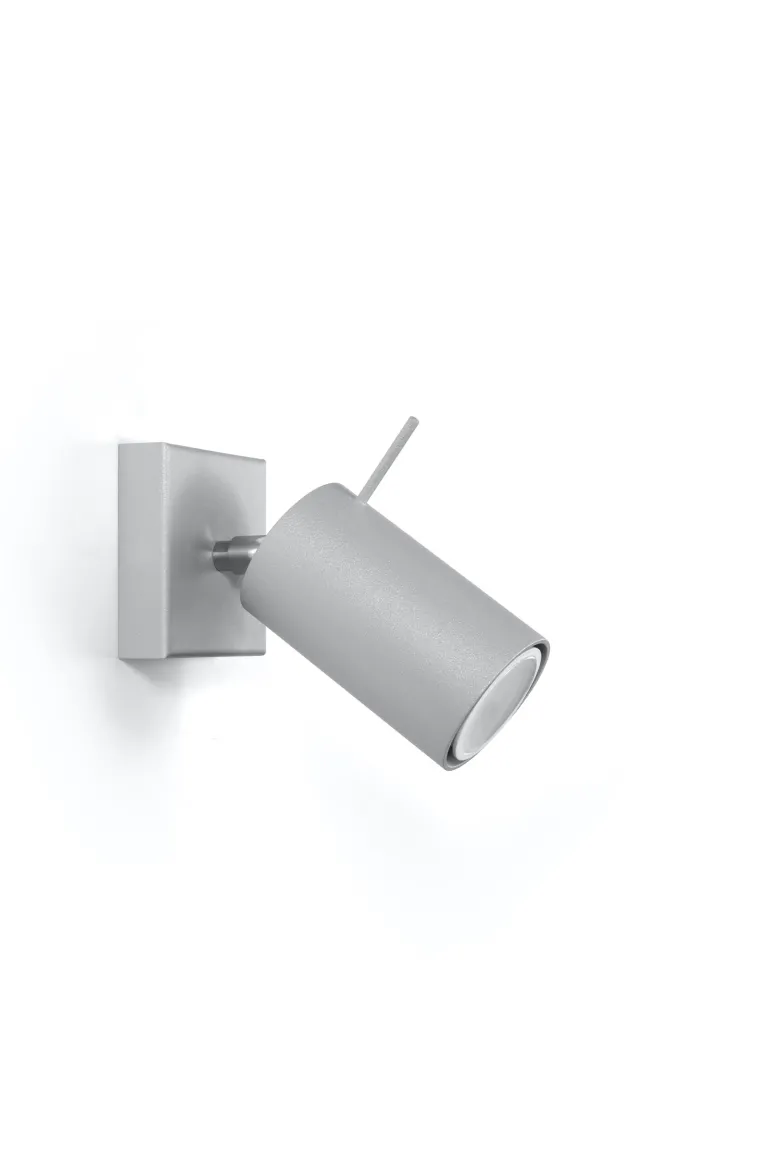 Aplique de pared RING 1 gris, GU10