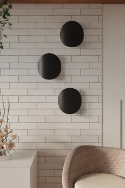 Aplique de pared SENSES negro, G9