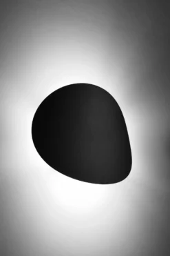 Aplique de pared SENSES negro, G9