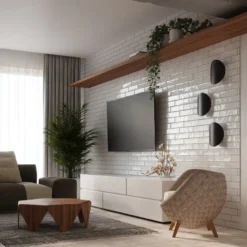 Aplique de pared SENSES negro, G9