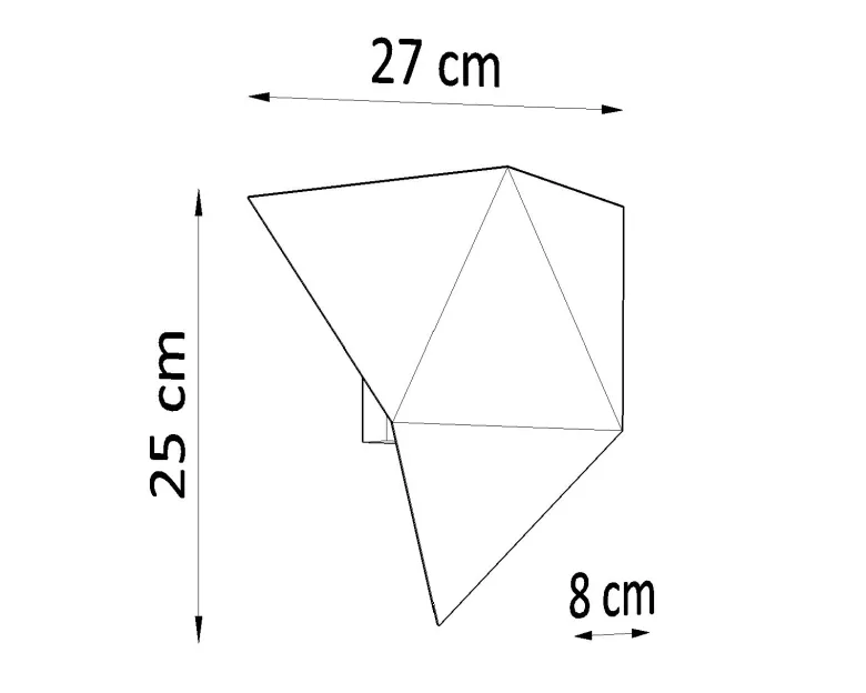 Aplique de pared SOLIDO negro, G9
