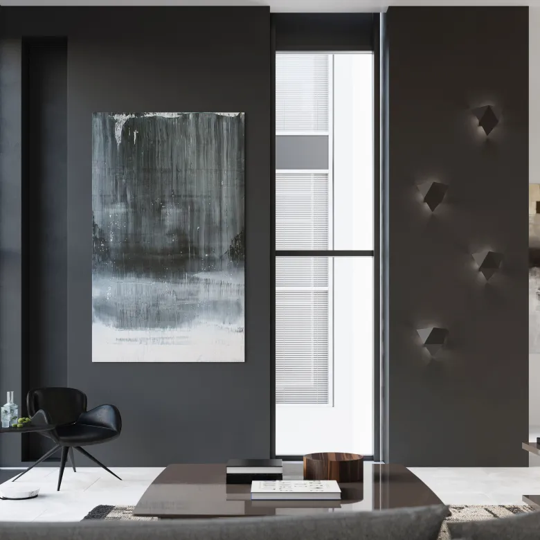 Aplique de pared SOLIDO negro, G9