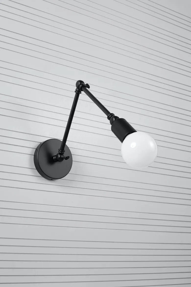 Aplique de pared STARK negro, E27