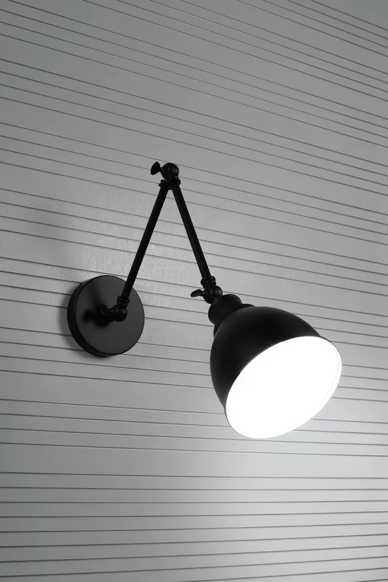 Aplique de pared STARK SHADE negro, E27