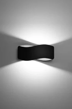 Aplique de pared TILA 30 negro, G9
