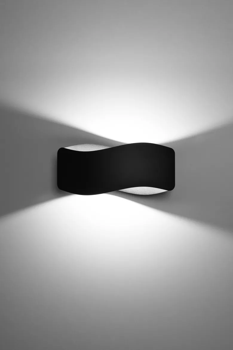 Aplique de pared TILA 30 negro, G9