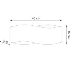 Aplique de pared TILA 40 negro, G9