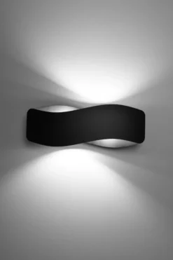 Aplique de pared TILA 40 negro, G9
