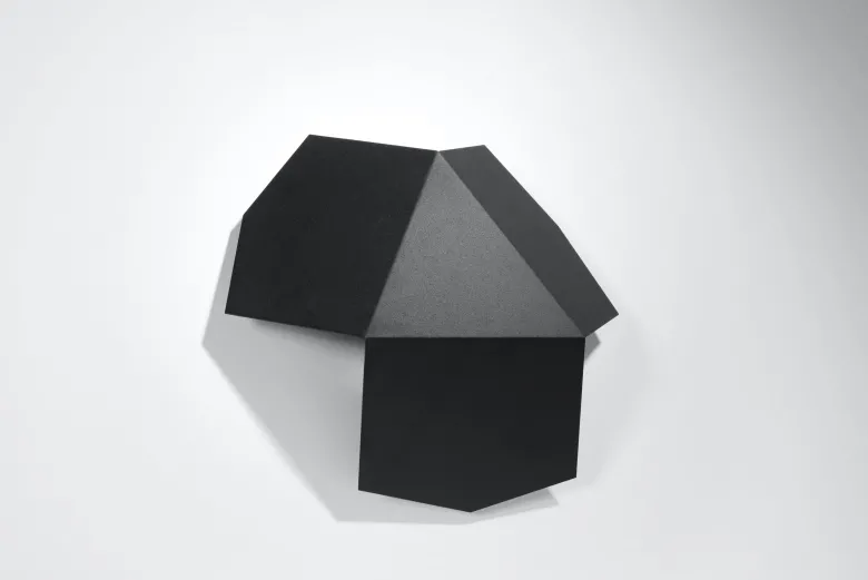 Aplique de pared TRES negro, G9