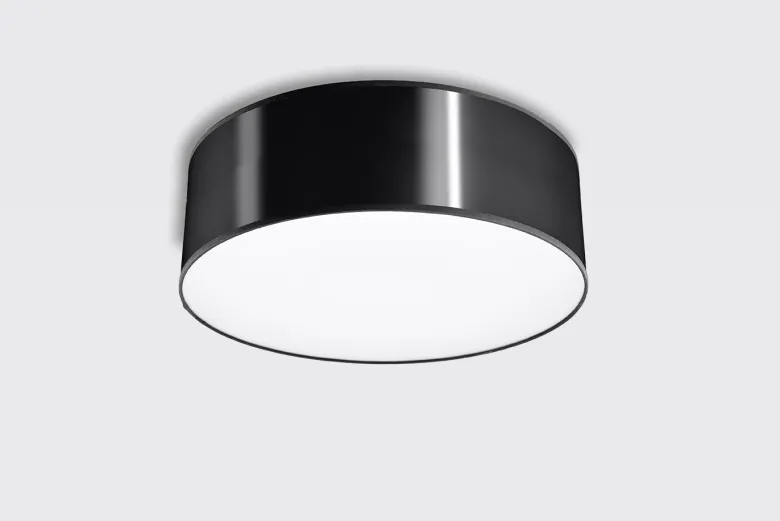 Aplique de techo ARENA negro, E27