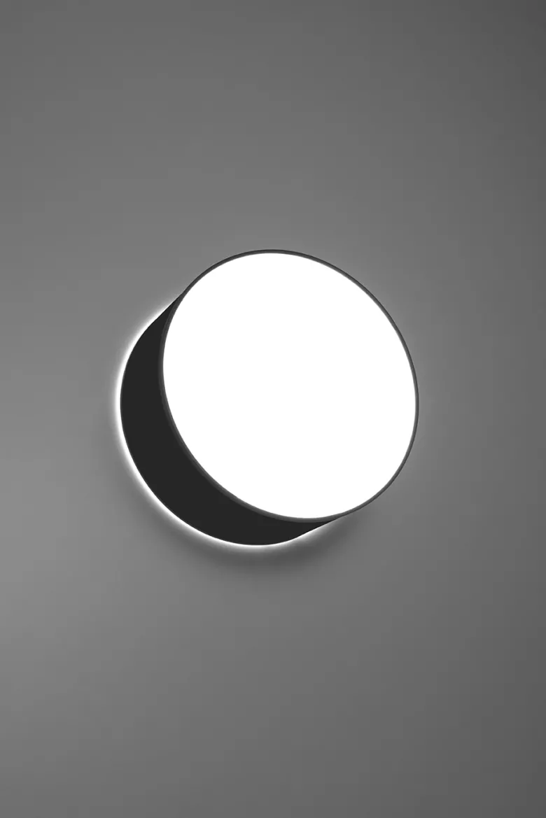 Aplique de techo ARENA negro, E27