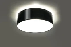 Aplique de techo ARENA negro, E27