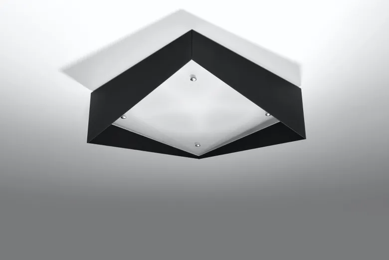 Aplique de techo AVIOR negro, E27