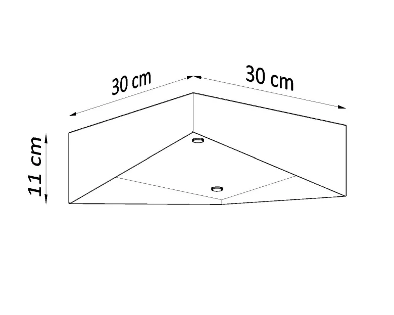 Aplique de techo AVIOR negro, E27