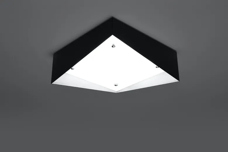 Aplique de techo AVIOR negro, E27