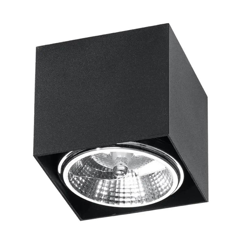 Aplique de techo BLAKE negro, GU10