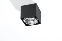 Aplique de techo BLAKE negro, GU10