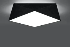 Aplique de techo HEXA 45 negro, E27