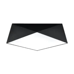 Aplique de techo HEXA 45 negro, E27