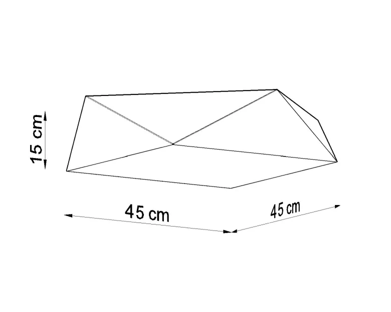 Aplique de techo HEXA 45 silver