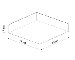 Aplique de techo HORUS 45 blanco, E27