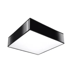 Aplique de techo HORUS 35 negro, E27